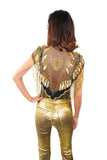 Dripping in Gold Cape/Top - Vintage Shop - Hunt and Gather San Diego - Festival Fashion