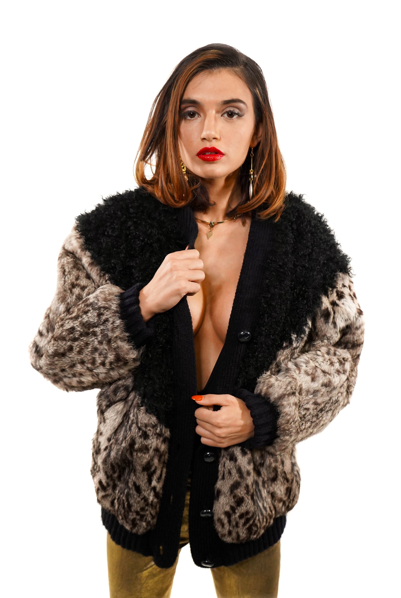 Purrfectly Paired Fur Jacket - Vintage Shop - Hunt and Gather San Diego - Festival Fashion