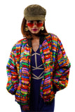 Radical Rainbow Patty Bomber - Vintage Shop - Hunt and Gather San Diego - Festival Fashion