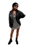 Going Out with a Bang! Studded Leather Jacket - Vintage Shop - Hunt and Gather San Diego - Festival Fashion