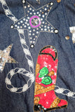 Rhinestone Rodeo Denim Jacket - Vintage Shop - Hunt and Gather San Diego - Festival Fashion