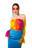 Psychedelic Party Crop Top