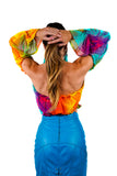 Psychedelic Party Crop Top