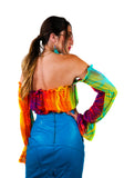 Psychedelic Party Crop Top