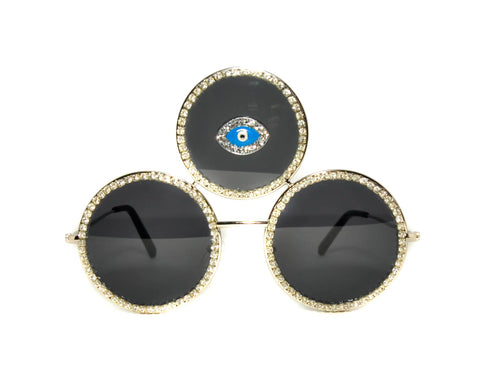 Third Eye Shades in Silver - Vintage Shop - Hunt and Gather San Diego - Festival Fashion