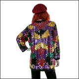 Sequined Joseph Le Bon Coat - Vintage Shop - Hunt and Gather San Diego - Festival Fashion