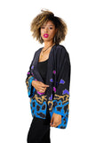 Space Dance Hand Painted Silk Robe