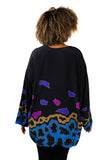 Space Dance Hand Painted Silk Robe
