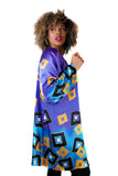 Purple Passion Hand Painted Silk Robe