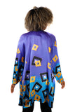 Purple Passion Hand Painted Silk Robe