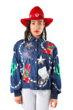 Rhinestone Rodeo Denim Jacket - Vintage Shop - Hunt and Gather San Diego - Festival Fashion